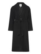 Objpisa Long Coat Noos Outerwear Coats Winter Coats Black Object