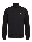 Hybrid Baffled Track Jacket Tynn Jakke Black Lyle & Scott