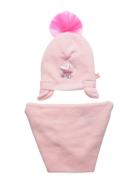 Pull On Hat+Snood Accessories Headwear Hats Beanie Pink Billieblush