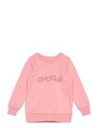 Logo Sweatshirt Tops Sweat-shirts & Hoodies Sweat-shirts Pink Gugguu