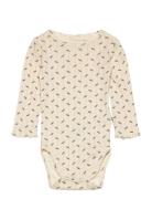 Bodystocking Bodies Long-sleeved Beige Sofie Schnoor Baby And Kids