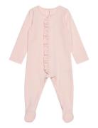 Baby Frilla Full Bodysuit Langermet Bodysuit Pink Gugguu