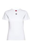 Deloris Tops T-shirts & Tops Short-sleeved White HUGO