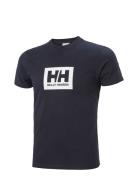 Hh Box T Sport T-shirts Short-sleeved Navy Helly Hansen