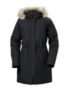 W Senja Parka Outerwear Parka Coats Black Helly Hansen