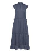 Senna Ofia Dress Knelang Kjole Navy Bruuns Bazaar