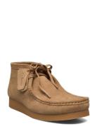 Wallabeeevo Bt G Semskede Boots Snøresko Beige Clarks