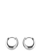 Mini Globe Huggies Accessories Jewellery Earrings Hoops Silver Pernill...