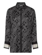 Floretbbaude Shirt Tops Shirts Long-sleeved Black Bruuns Bazaar