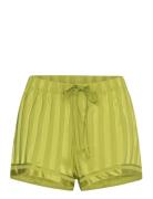 Short Satin Jacquard Shorts Green Hunkemöller