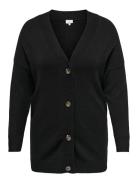 Caresly Ls Button Cardigan Knt Noos Tops Knitwear Cardigans Black ONLY...