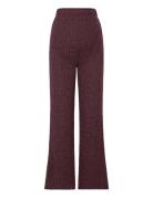 Mlclara Jrs Wide Leggings Bottoms Leggings Burgundy Mamalicious