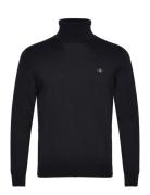 Classic Cotton Rollerneck Tops Knitwear Turtlenecks Black GANT