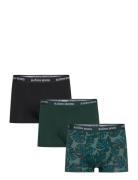 Cotton Stretch Trunk 3P Boksershorts Green Björn Borg