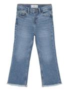 Flared Jeans Bottoms Jeans Regular Jeans Blue Mango