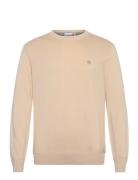 Cotton Yd Sweater Designers Knitwear Round Necks Beige Timberland