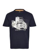 Te_Alien Tops T-shirts Short-sleeved Navy BOSS