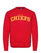 Watt_Nfl Tops Sweat-shirts & Hoodies Sweat-shirts Red BOSS