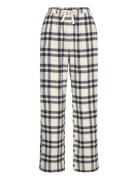 Pyjama Trousers Y D Check Pyjamasbukser Pysjbukser Cream Lindex