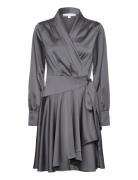 Iza Mini Dress Kort Kjole Grey Love Lolita