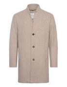 Wool Coat Ullfrakk Frakk Beige Tom Tailor