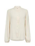 Sc-Radia Tops Blouses Long-sleeved Cream Soyaconcept