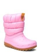 Classic Neo Puff Boot K Vinterstøvletter Pull On Pink Crocs