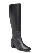 Heel Knee Boot 50 W/Ml Lth Høye Støvletter Black Calvin Klein