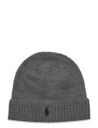 Signature Pony Wool Beanie Accessories Headwear Beanies Grey Polo Ralp...