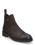 Prepdale Chelsea Boot Støvletter Chelsea Boot Brown GANT