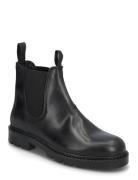 Biajeff Chelsea Boot Tumbled Leather Støvletter Chelsea Boot Black Bia...