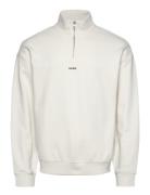 Durty244 Tops Knitwear Half Zip Jumpers Cream HUGO