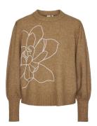 Yasjuva Ls Knit Pullover S. Tops Knitwear Jumpers Brown YAS