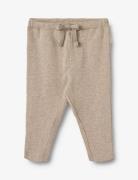 Jersey Pants Manfred Bottoms Trousers Beige Wheat