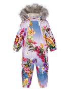 Pyxis Fur Outerwear Coveralls Snow-ski Coveralls & Sets Purple Molo