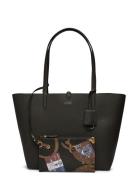 Faux Pebble Grain-Rvrsble Tote-Tte- Shopper Veske Black Lauren Ralph L...