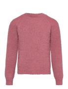 Pullover Knit Glitter Tops Knitwear Pullovers Pink Creamie