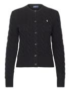 Cable-Knit Wool-Cashmere Cardigan Tops Knitwear Cardigans Black Polo R...