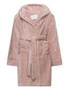 Rhflurry Hooded Fleece Robe Morgenkåpe Badekåpe Pink Rosemunde Kids