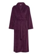 Cornflocker Fleece Robe Long Morgenkåpe Purple Missya