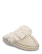 Lowan Fake Fur Mule Slippers Tøfler Cream Hunkemöller