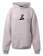 Hoodie W/Embroidery Tops Sweat-shirts & Hoodies Hoodies Beige Hound