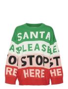 Vmsantatext Ls O-Neck Pullover Xmas Tops Knitwear Jumpers Multi/patter...