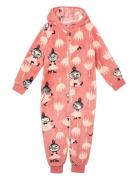 Tulips Overall Langermet Bodysuit Pink MUMIN