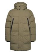 Down Parka Parkas Jakke Khaki Green Tom Tailor