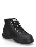 Mb Luna Trek Mid Nylon Støvletter Med Snøring Black Moon Boot