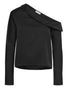 Cali Blouse Tops Blouses Long-sleeved Black Ahlvar Gallery