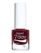 7Day Hybrid Polish 70127 5 Ml Neglelakk Sminke Red Depend Cosmetic