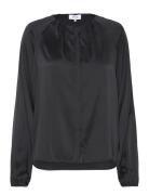 Lr-Gale Tops Blouses Long-sleeved Black Levete Room