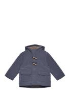 Padded Anorak With Shearling Lining Fôret Jakke Navy Mango